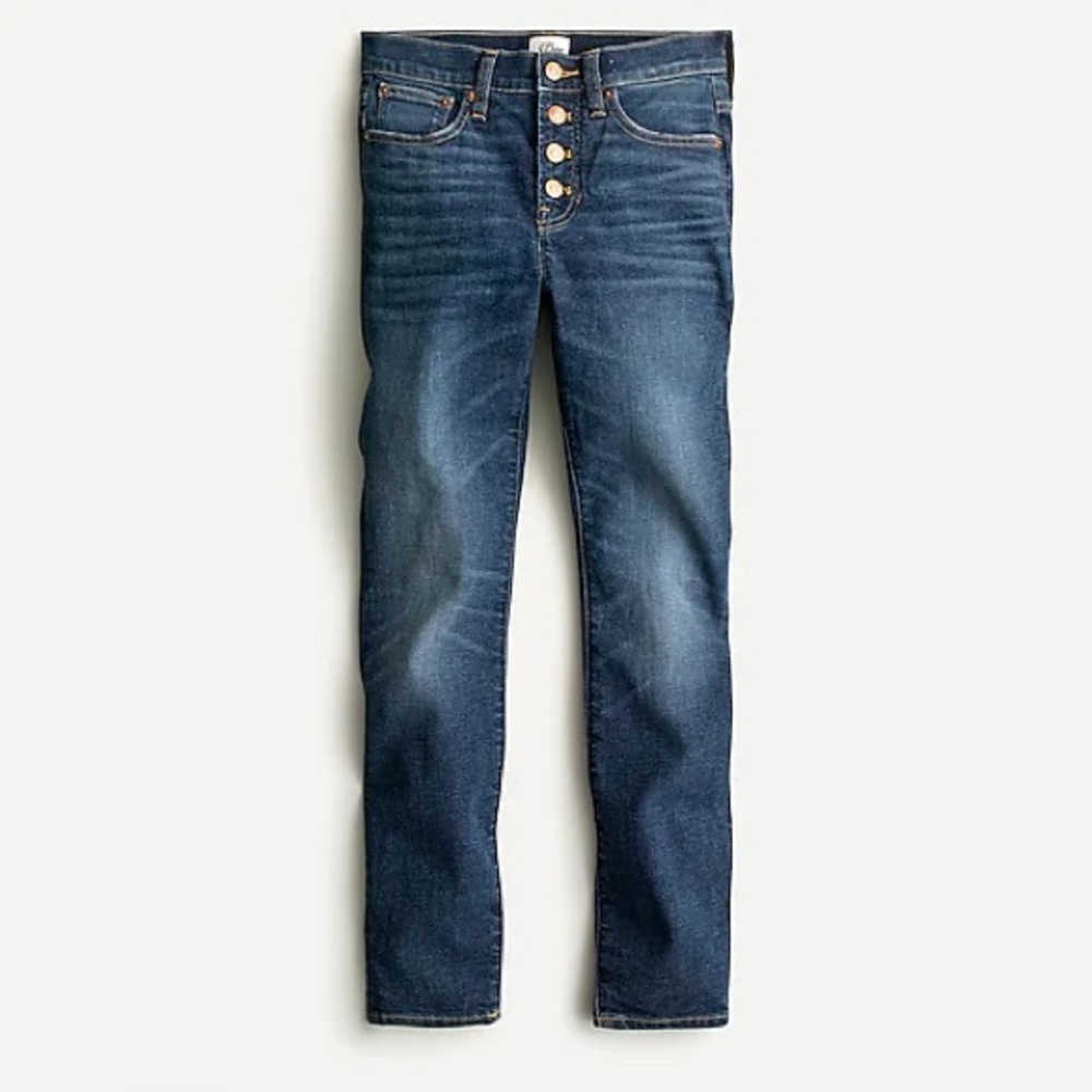 J Crew toothpick jeans in Litchfield wash.